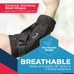 Hyperextension Hinged Elbow Brace Neoprene (E15-PC) CLEARANCE