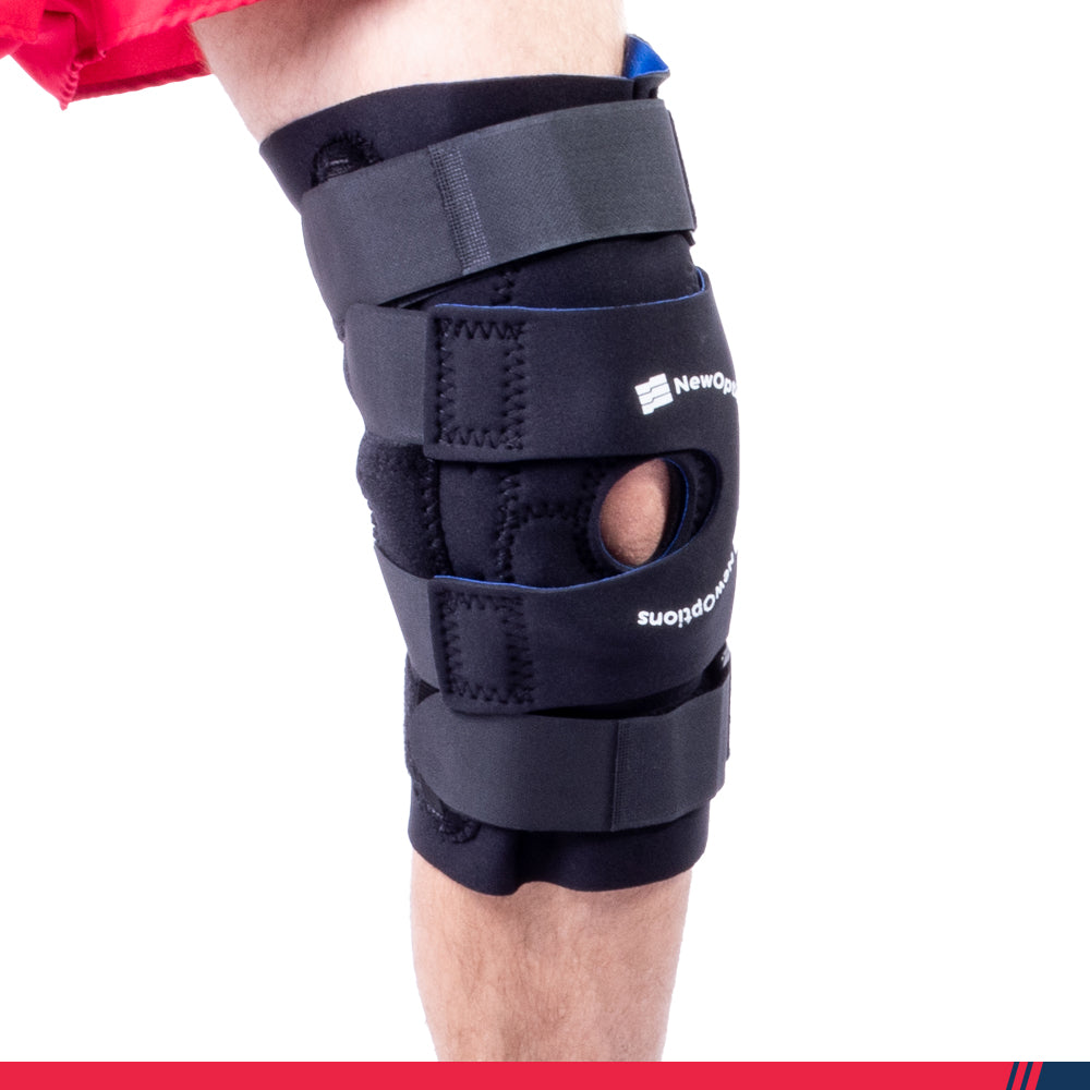 Hinged Patella Stabilizer with “J” Buttress (K17-PC) - K17-PC-L - Left  knee, Neoprene / X-Small: 12-13
