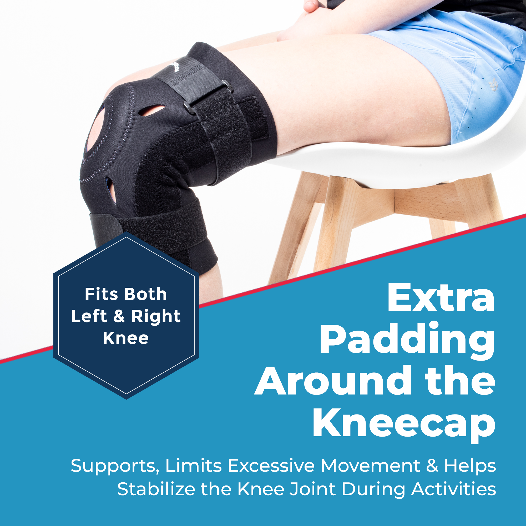 Knee Brace - 3/16 Neoprene with Stays Dynamic Patella Stabilizer (K44) –  New Options Sports