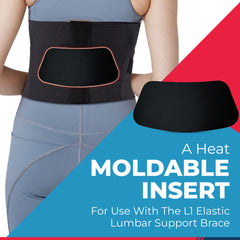 Heat moldable insert for L1 brace (L10)