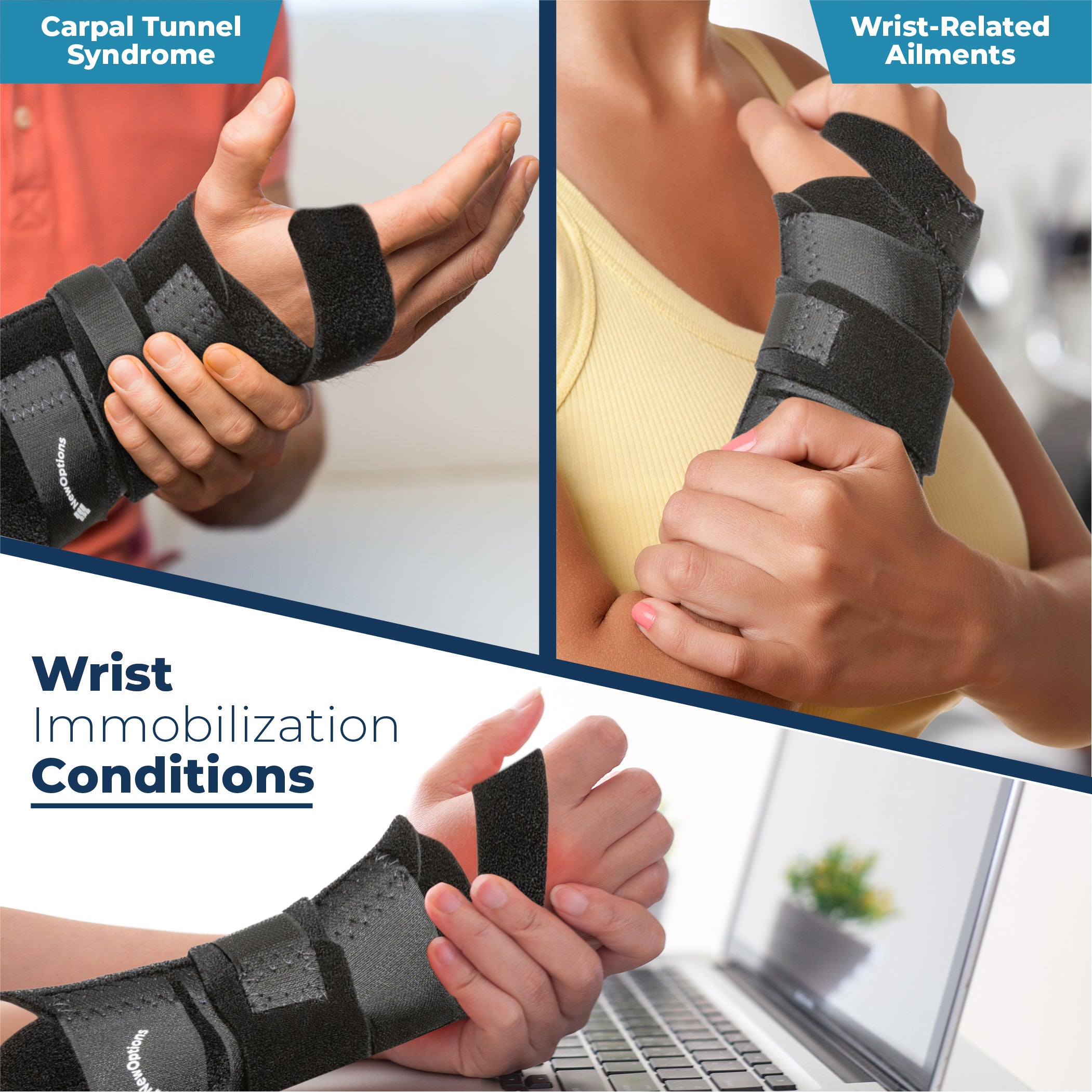 Wrist and Thumb Neoprene Support (W56) – New Options Sports