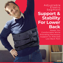 Lumbosacral Corset Orthosis (LC10) for Lower Back Pain, Muscle Spasms and Facet Syndrome.
