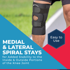 Neoprene Pull On Patella Knee Sleeve with Positive Control Distal Strap (K46)