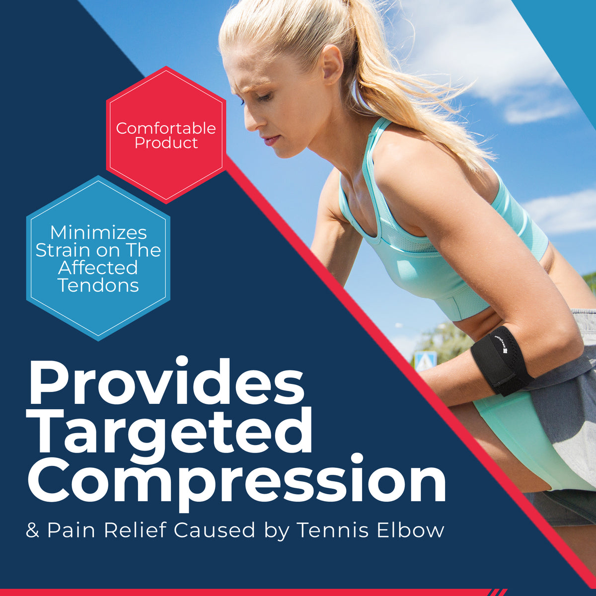 Tennis Elbow Strap with Velfoam Pad (E5)