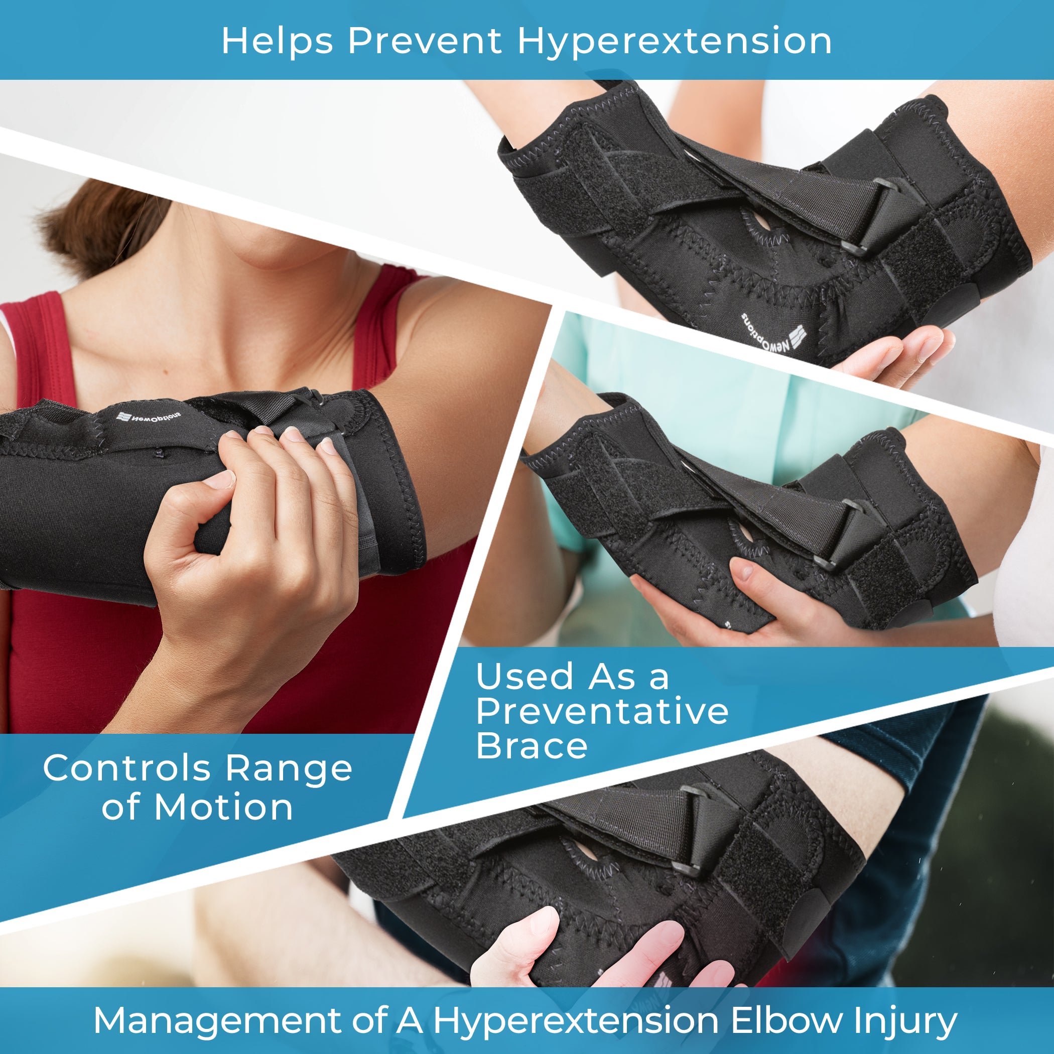 Hyperextension Hinged Elbow Brace Neoprene (E15-PC)