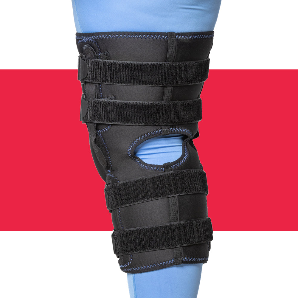17" "Hybrid" Knee Brace for Cone-Shaped Legs, Large Quadriceps, or Extra Wide Thighs. (KC68-NOS)