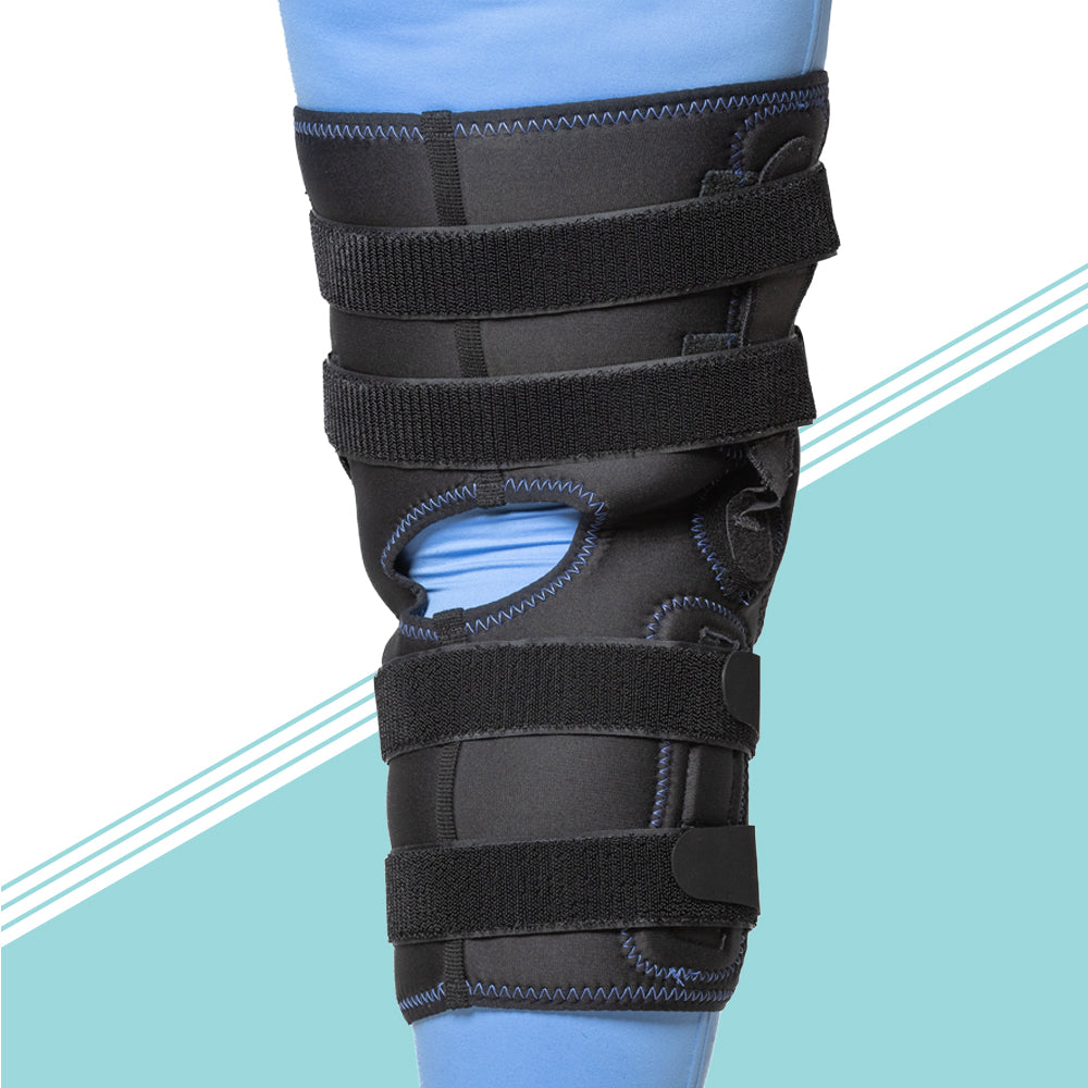 Firm Knee Brace Full Leg Brace Adjustable Post Surgery Knee