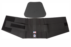 L2 Tan & Black 9" Elastic Double Side Pull Lumbar Support